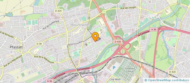 localisation de l'entreprise 438 793 077 à MULHOUSE