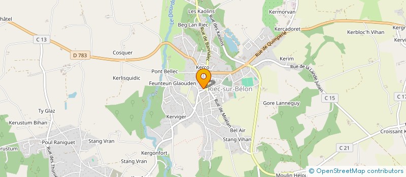 localisation de l'entreprise 438 806 259   RIEC-SUR-BELON