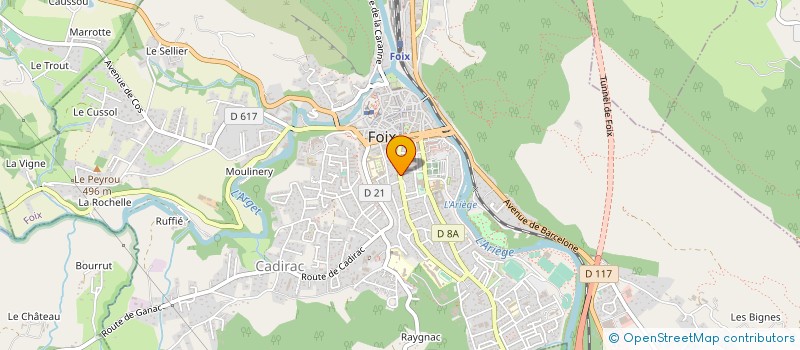 localisation de l'entreprise 438 992 927 à FOIX