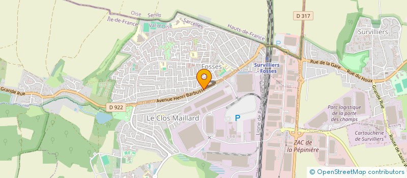 localisation de l'entreprise 439 101 791   SENLIS