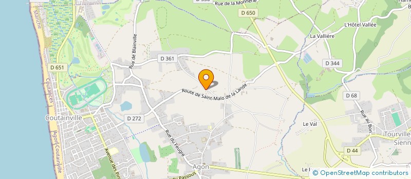 localisation de l'entreprise 43WEST HOLDING  AGON-COUTAINVILLE