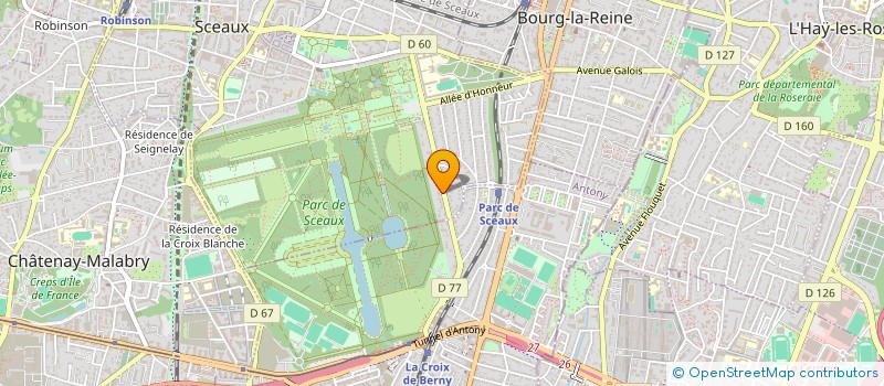 localisation de l'entreprise 44 AVENUE LE NOTRE à SCEAUX