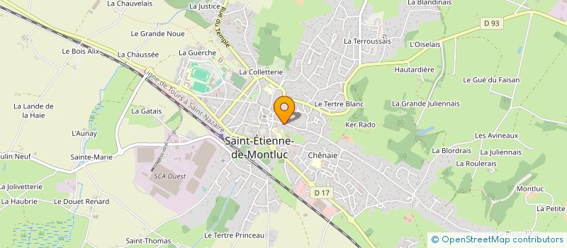 localisation de l'entreprise 44 COMPAGNIE POUR LE JEUNE PUBLIC à SAINT-ETIENNE-DE-MONTLUC