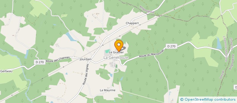 localisation de l'entreprise 44 FOOTPRINT  LA GENETOUZE