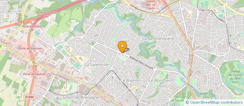 localisation de l'entreprise 44 IMMO à ORVAULT