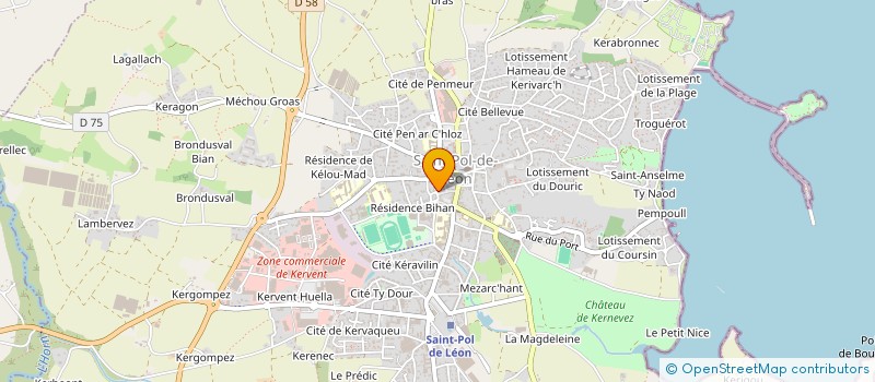 localisation de l'entreprise 44 PASSE  SAINT-POL-DE-LEON