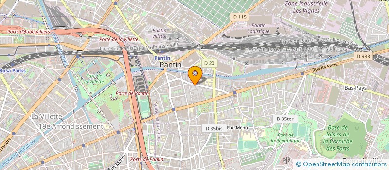localisation de l'entreprise 44 TECH à PANTIN