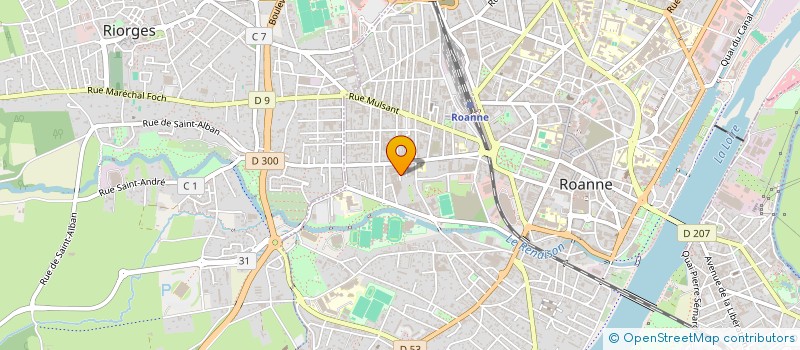 localisation de l'entreprise 440 447 050  à ROANNE