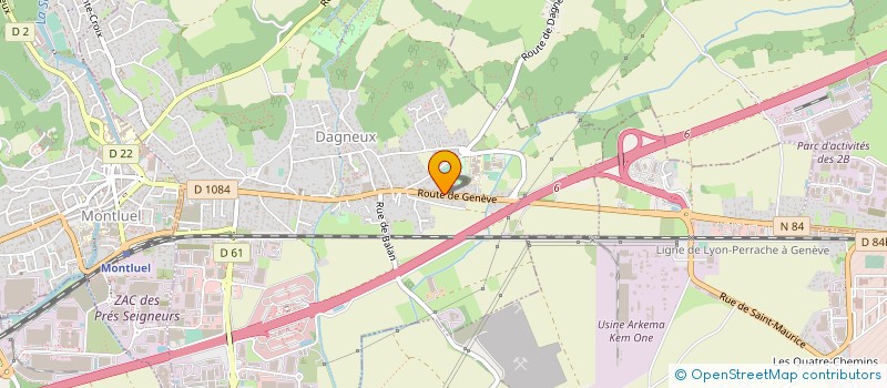 localisation de l'entreprise 440 583 508   DAGNEUX