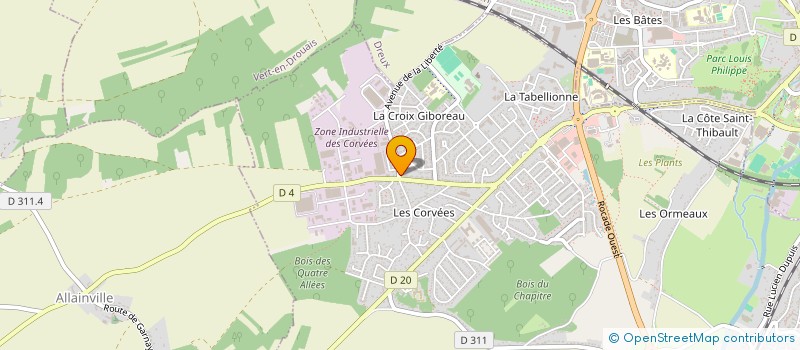 localisation de l'entreprise 440 835 262 à DREUX