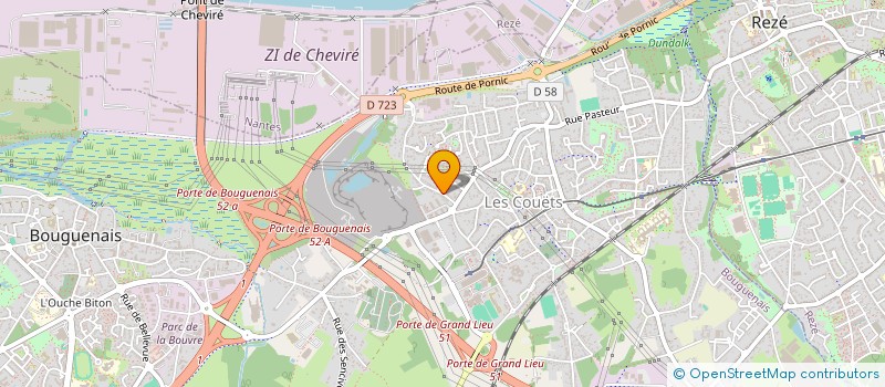 localisation de l'entreprise 440 838 100  à BOUGUENAIS