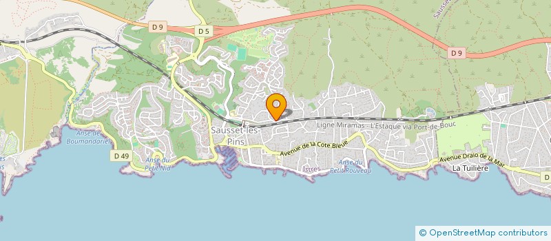 localisation de l'entreprise 441 376 001   SAUSSET-LES-PINS