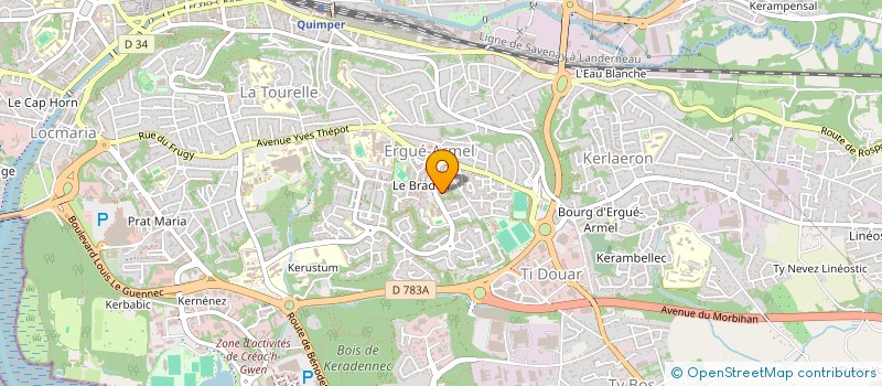 localisation de l'entreprise 441 378 288  à QUIMPER
