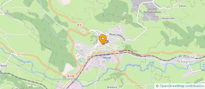 localisation de l'entreprise 441 707 247 à MURAT