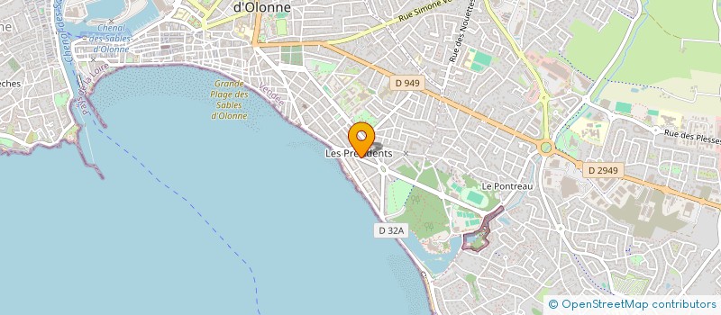 localisation de l'entreprise 441 758 539 à LES SABLES D'OLONNE