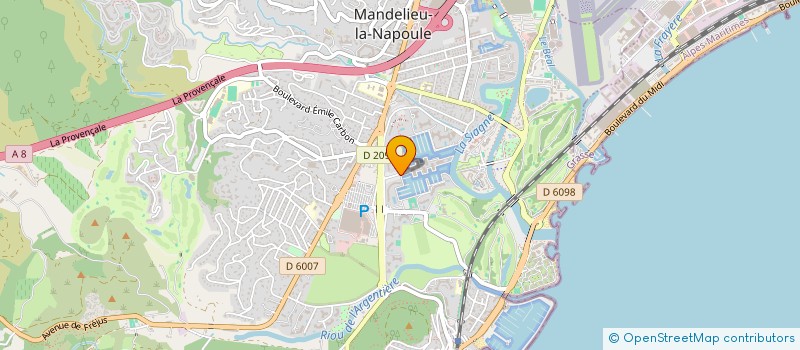 localisation de l'entreprise 441 929 718 à MANDELIEU-LA-NAPOULE