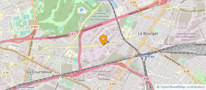 localisation de l'entreprise 441-AMT à LA COURNEUVE