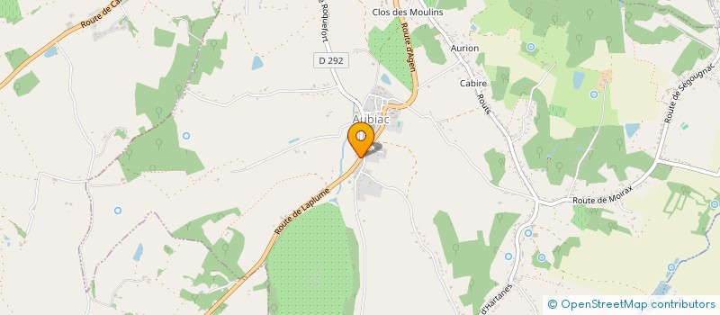 localisation de l'entreprise 442 009 775   AUBIAC