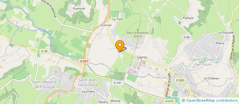 localisation de l'entreprise 442 048 401   BELMONT-BRETENOUX