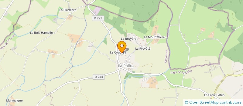 localisation de l'entreprise 442 617 015   LIGNIERES-ORGERES