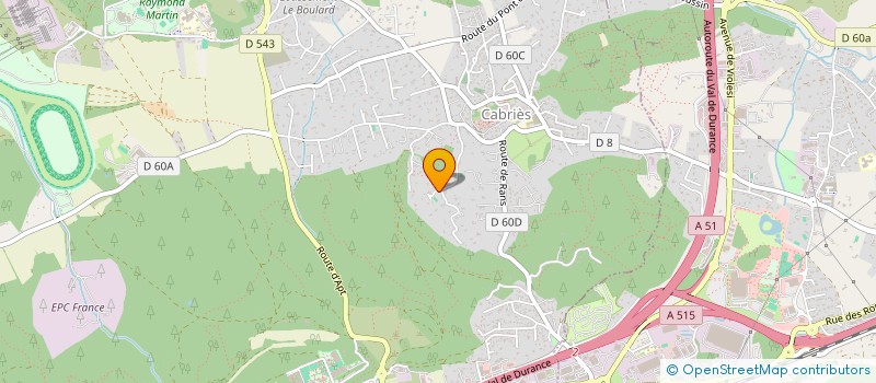 localisation de l'entreprise 442 909 305   CABRIES