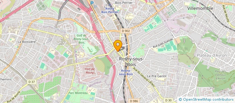 localisation de l'entreprise 443 147 194 à ROSNY-SOUS-BOIS