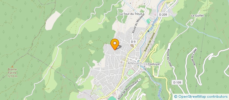 localisation de l'entreprise 443 458 880   ALLEVARD