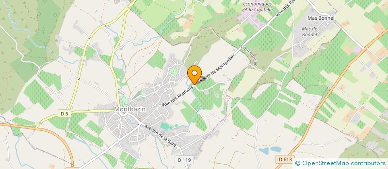 localisation de l'entreprise 443 484 316   MONTBAZIN