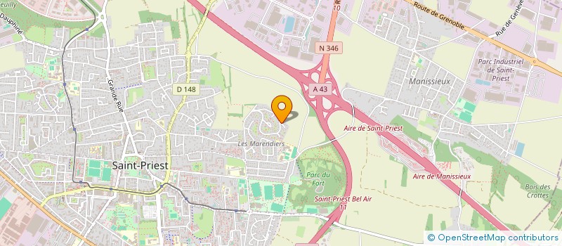 localisation de l'entreprise 443 611 421   SAINT-PRIEST