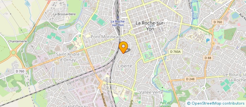 localisation de l'entreprise 443 621 743 à LA ROCHE-SUR-YON