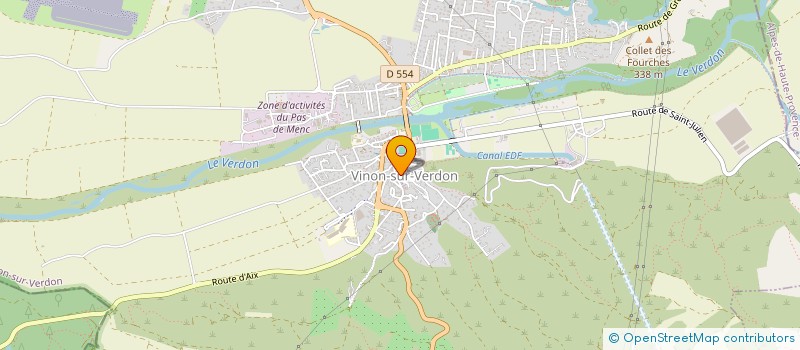 localisation de l'entreprise 443 630 900   VINON-SUR-VERDON