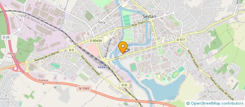 localisation de l'entreprise 443 651 195   SEDAN