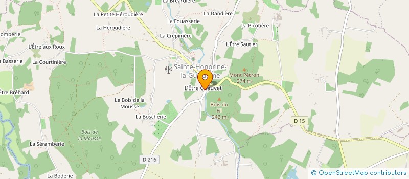 localisation de l'entreprise 443 781 448 à SAINTE-HONORINE-LA-GUILLAUME
