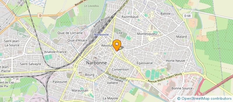 localisation de l'entreprise 444 025 282   NARBONNE