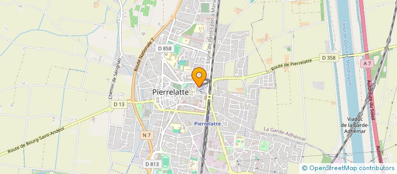 localisation de l'entreprise 444 118 145 à PIERRELATTE