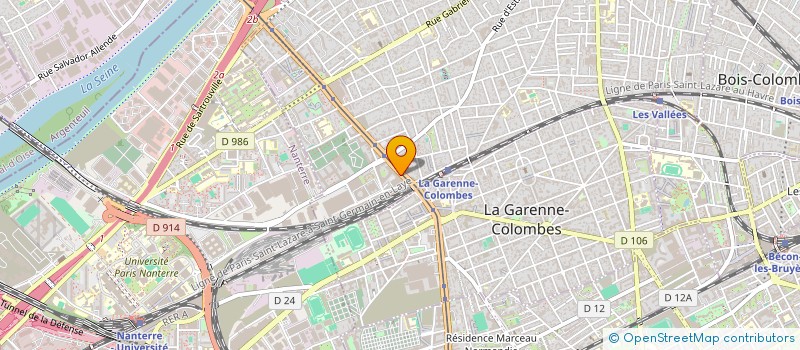 localisation de l'entreprise 444 323 588 à COLOMBES