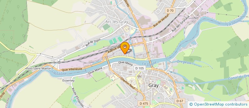 localisation de l'entreprise 444 496 194 à GRAY