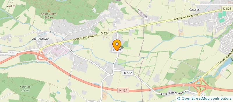 localisation de l'entreprise 444 524 292 à CONDAT