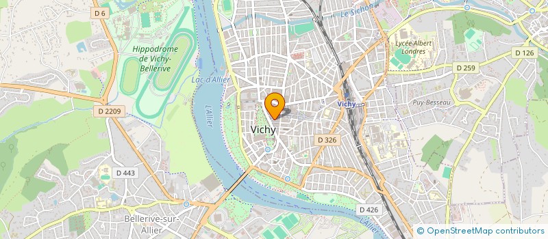 localisation de l'entreprise 444 594 923 à VICHY