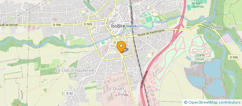 localisation de l'entreprise 444 741 474   ISSOIRE