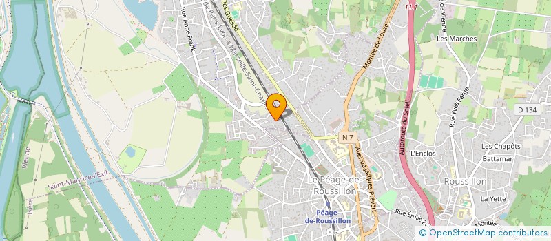 localisation de l'entreprise 444 985 386   LE PEAGE-DE-ROUSSILLON