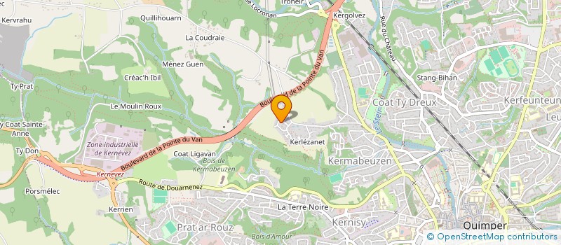 localisation de l'entreprise 444 992 010   QUIMPER