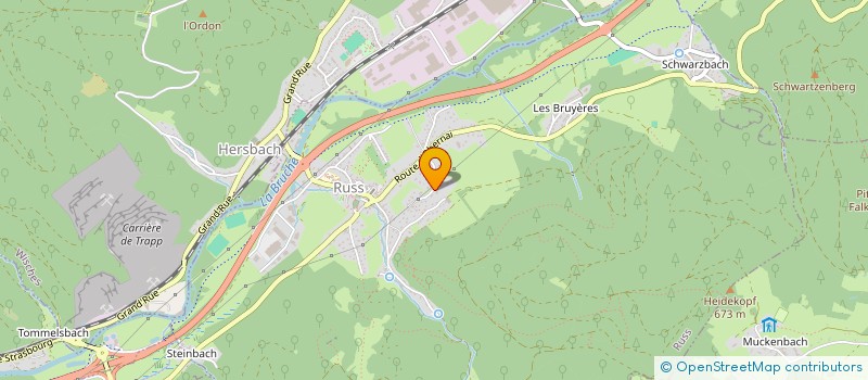 localisation de l'entreprise 445 103 153   RUSS