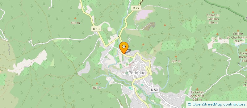 localisation de l'entreprise 445 191 067 à COTIGNAC