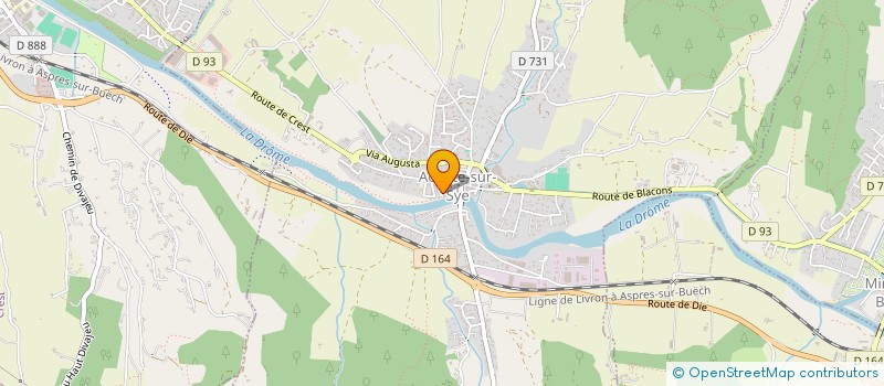 localisation de l'entreprise 445 278 765 à AOUSTE-SUR-SYE
