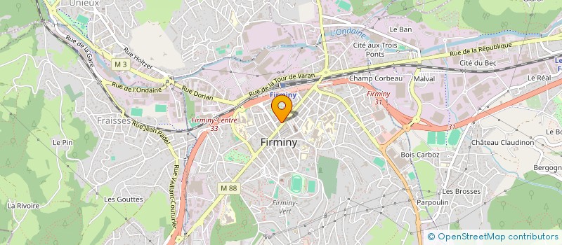localisation de l'entreprise 445 346 240 à FIRMINY