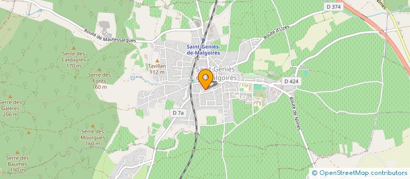 localisation de l'entreprise 445 LES LAUZIERES  SAINT-GENIES-DE-MALGOIRES