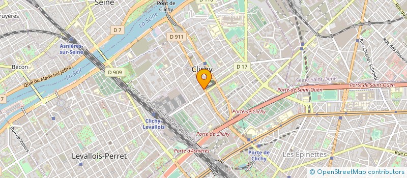 localisation de l'entreprise 447 478 835 à CLICHY
