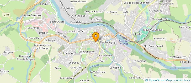 localisation de l'entreprise 447 501 834 à AIXE-SUR-VIENNE