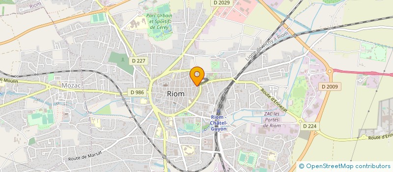 localisation de l'entreprise 447 535 592   RIOM